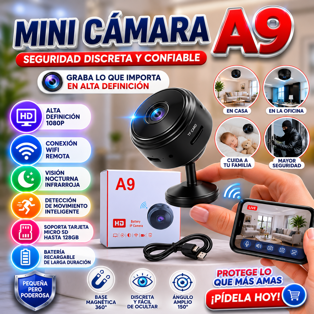 Mini Cámara Espia A9