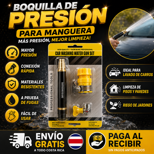 Boquilla de presión para manguera
