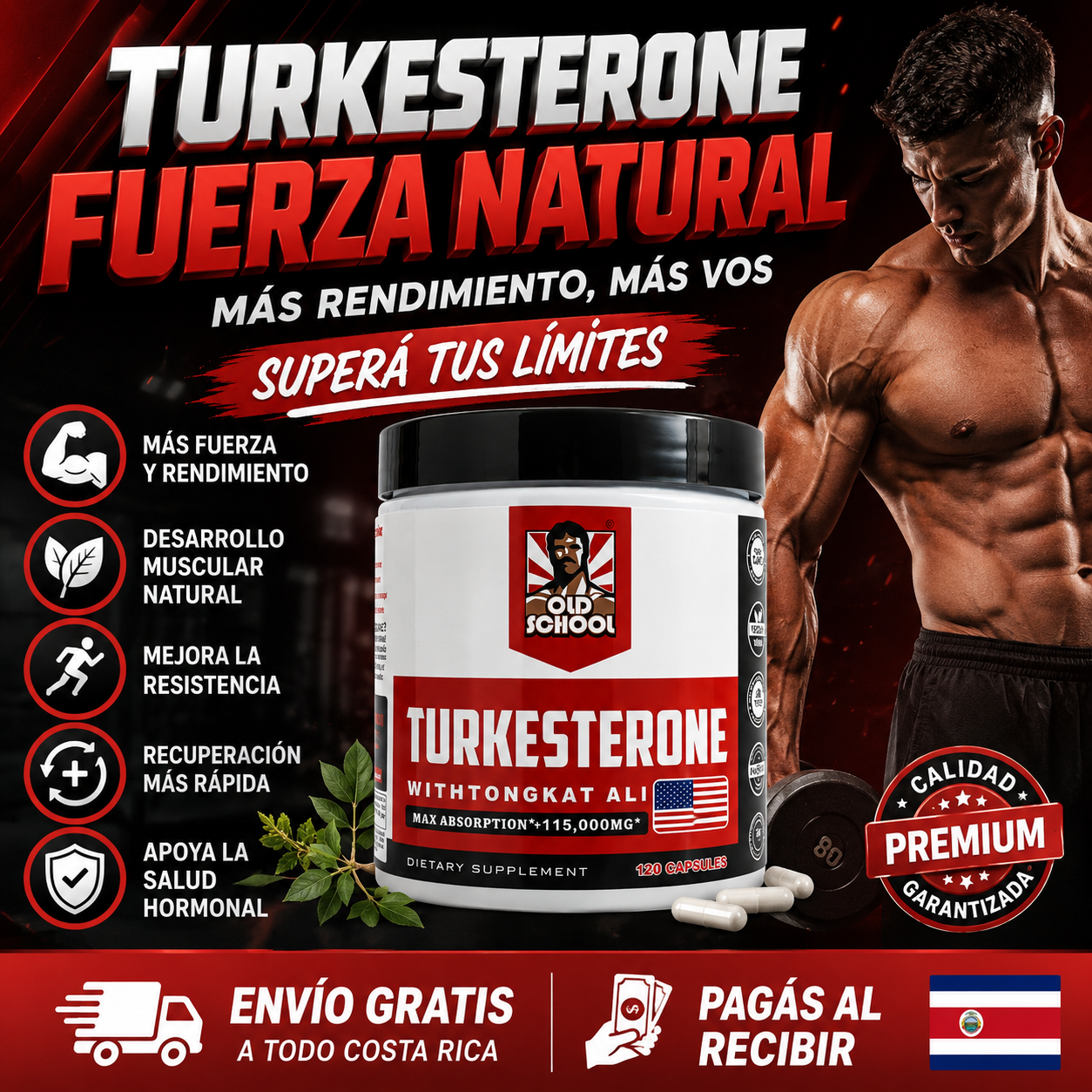 Suplemento Turkesterone Apoyo Muscular