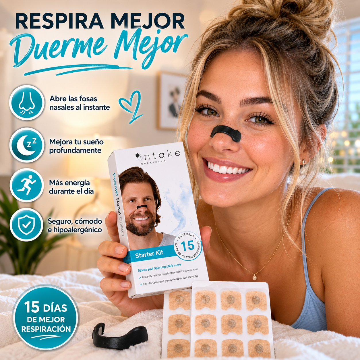 Tiras Nasales Anti-Rronquidos