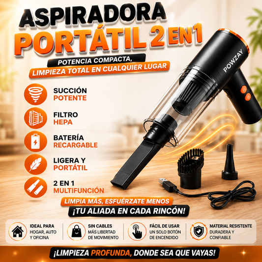 Aspiradora Portátil 2 en 1