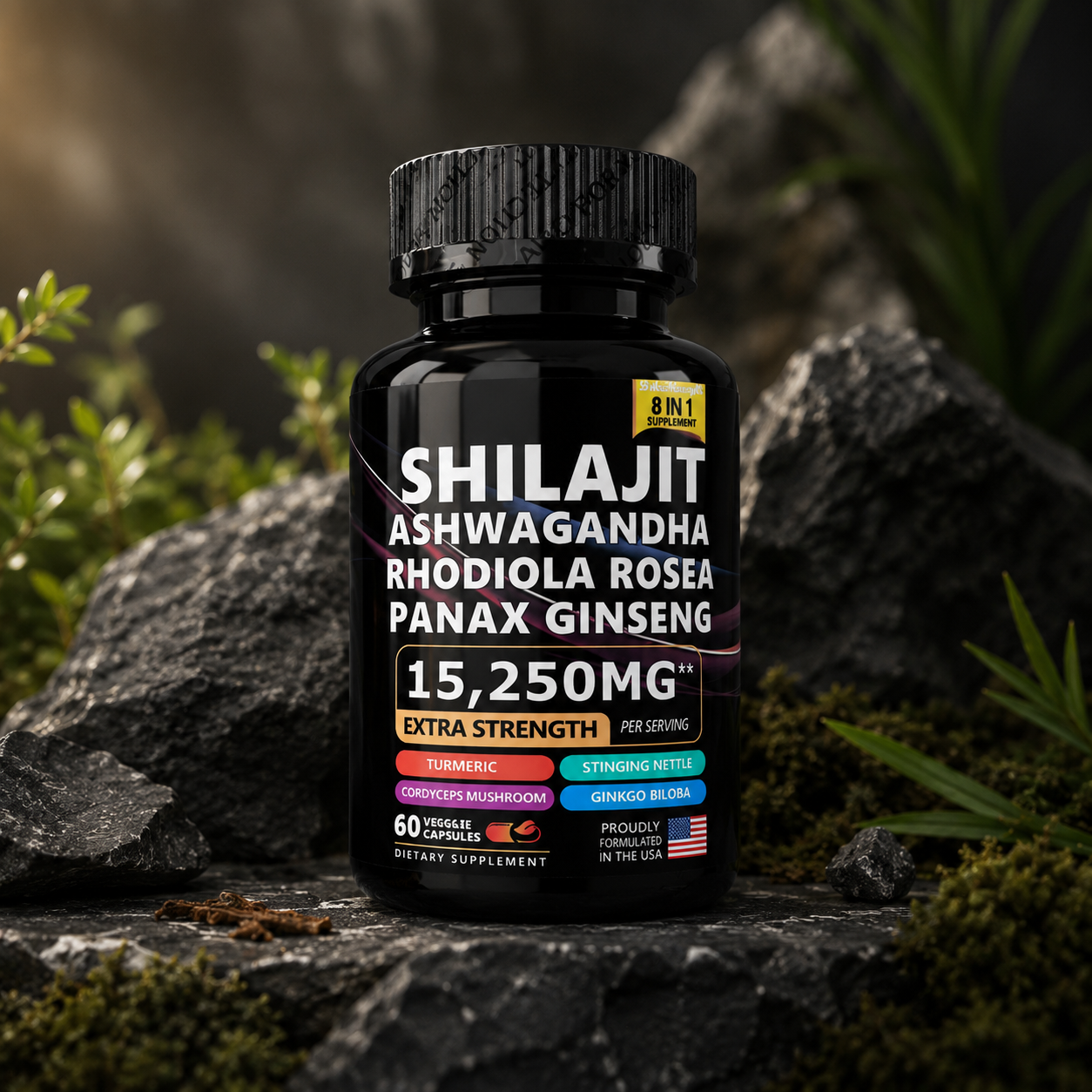 Shilajit en Capsulas 8 en 1